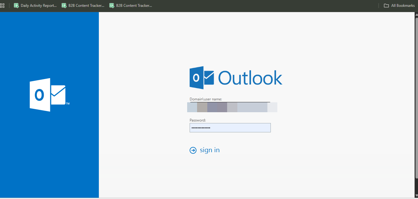 Sign in to outlook.com or your organization's OWA